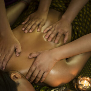 traditional asian thai four hand massage woking